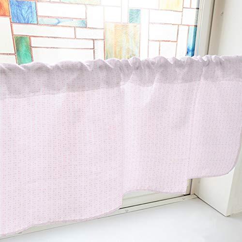 NOBORIYA のぼり屋 カフェカーテン 丸 800×450mm ピンク・40642 (1390933)