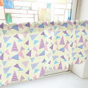 のぼり屋工房 カフェカーテン 三角 800×450mm 黄・40454 (1390839)