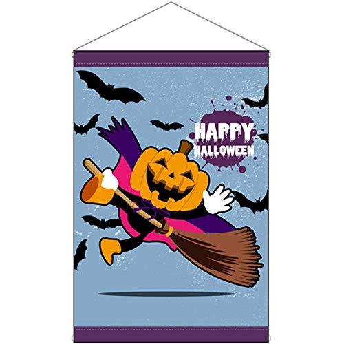 NOBORIYA のぼり屋 タペストリー HAPPY HALLOWEEN キャラ青 40135 (1384879)