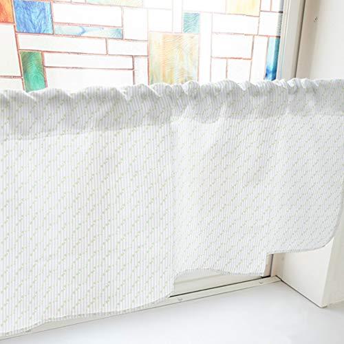 のぼり屋(Noboriya) カフェカーテン ドットボーダー 800×450mm 緑・40790 (1391007)