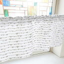 のぼり屋工房 カフェカーテン 半円 800×450mm グレー・41044 (1391134)