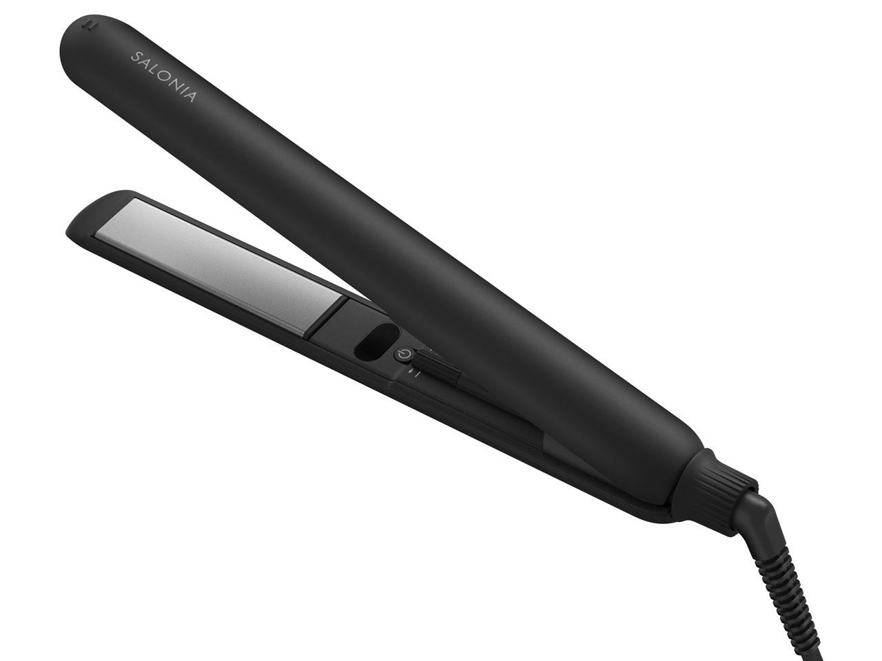 I-ne サロニア スムースシャインストレートヘアアイロン 24mm ブラック SAL23105BK