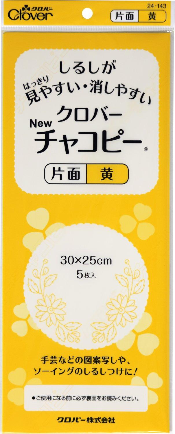 クロバー(Clover) クロバーNewチャコピー 片面 黄 5枚入り 24-143 (137267 ...