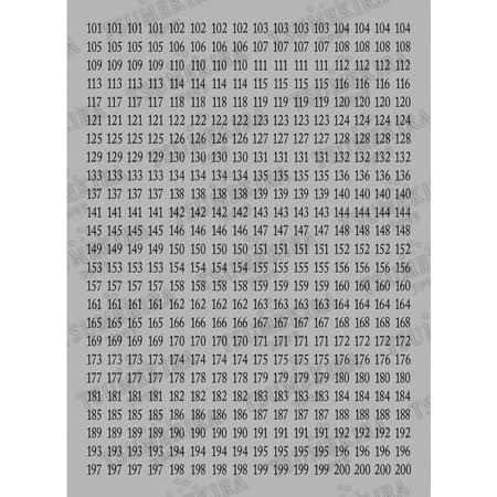 イングカワモト TSUMEKIRA(ツメキラ) ネイルシール カラーチャートナンバーシール 黒 101〜200 NN-CCN-..