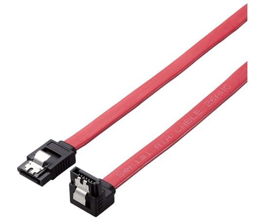 ELECOM エレコム SATAケーブル/仕様固定/ストレート-上L型/6G対応/0.5m/レッド(ST6-05UL/ID)