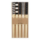 FUJIBOEKI 不二貿易 お箸5本セット モノトーン 品番:14111 品番:14111【入数:10】