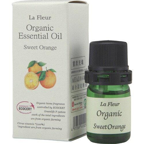 ラ・フルール デイリーアロマジャパン オーガニックエッセンシャルオイル オレンジスイート 14102 ...