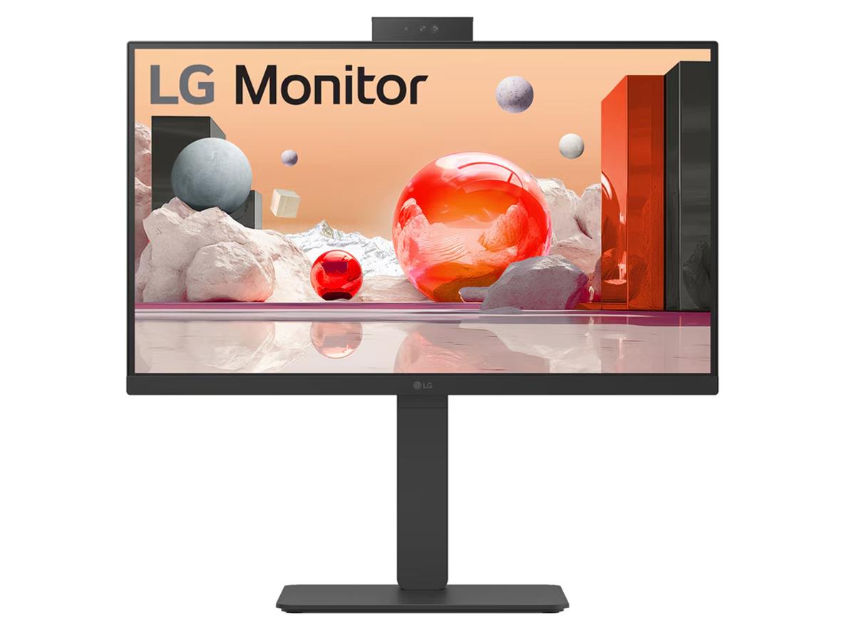 LG LG電子 24BA850-B 23.8型 フルHD IPS 多機能 液晶 1920×1080 スピーカー搭載 DisplayPort1.4 HDMI USB タイプC LAN ブラック系
