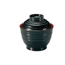 福井クラフト(Fukui Craft) 福井クラフト TA3.5寸乱引木目小吸物椀(蓋親) 黒内朱 32600200 (1841564)