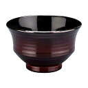 福井クラフト(Fukui Craft) 福井クラフト TA羽反筋天竜寺汁椀 溜内黒 33023450 (1875233)