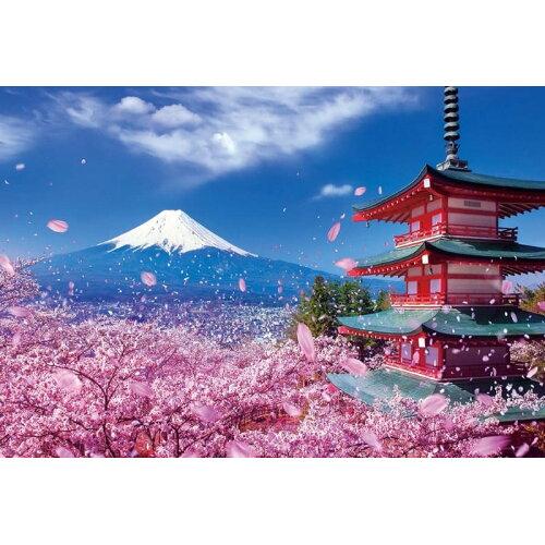 ビバリー 風景日本 (桜)ジグソーパズル 富士と桜舞う浅間神社 1000ピース 1000-079 (2176274)