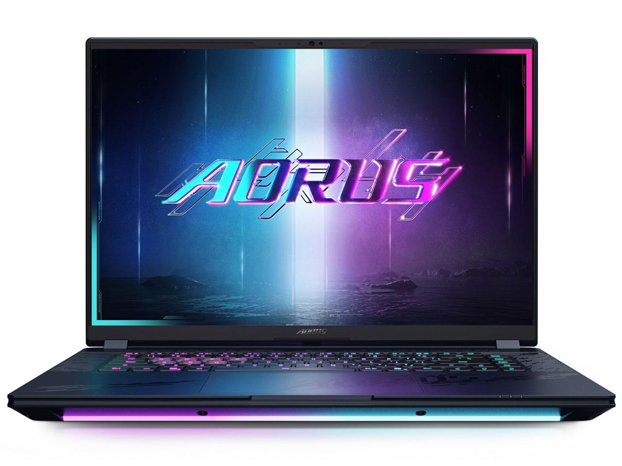 BYHC5JPE64SP GIGABYTE AORUS MASTER 16 AM6H Windows 11 Pro 16.0～16.9型（インチ） Core Ultra9 メモリ32GB SSD 1TB 2560×1600 Webカメラ有り Bluetooth v5.4 Office無し 2.1～3.0kg ブラック系