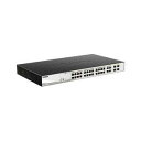 ディーリンクジャパン DGS-1210-28MP ギガビットL2スマートスイッチ、PoE/PoE+対応(最大370W給電)、10/100/1000BASE-Tポート(PoE+対応)x24、10/100/1000BASE-Tポートx4(SFPコンボスロットx4)(DGS-1210-28MP/F4)