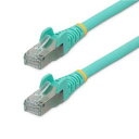 スターテック カテゴリー6A LANケーブル/1M/アクア/ハロゲンフリー/10GBE 500MHZ/100W POE++