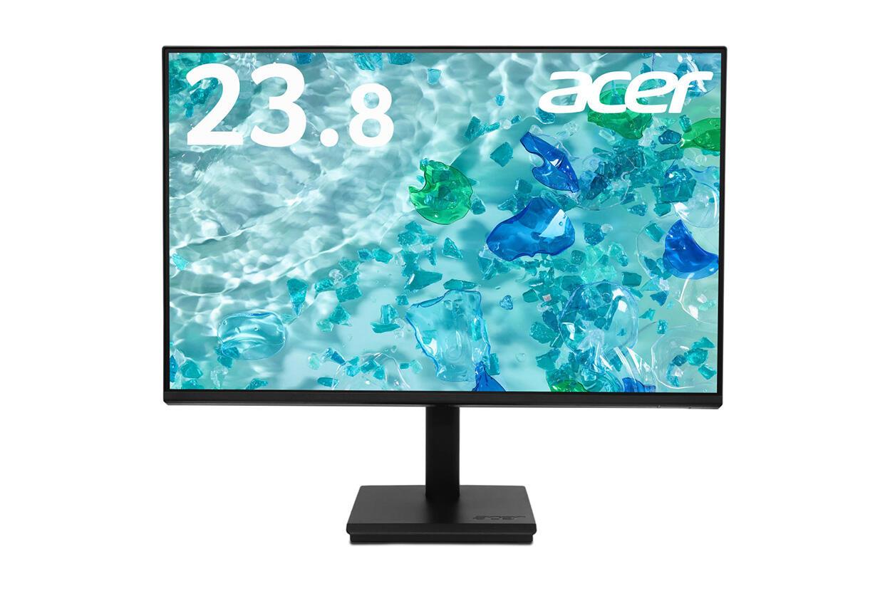 ACER エイサー SDGs推進(23.8型/1920×1080/HDMI、ミニD-Sub、DisplayPort/ブラック/2W+2Wステレオスピーカー/ゼロフレーム/IPS/非光沢/HDMIケーブル付/5年センドバック保証)(V247YGbmipx)