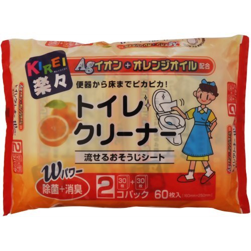 ティー・エイチ・ティー AGイオン+ORオイル　トイレクリーナー　60枚入 1個(30枚×2パック入)