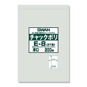 シモジマ(shimojima) チャックポリ(B7用) 厚口 200枚 006656064 1袋(200枚入)