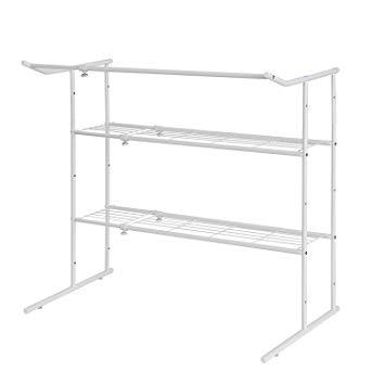 平安伸銅工業 押入れ伸縮ハンガーシェルフ白(OHW-40)