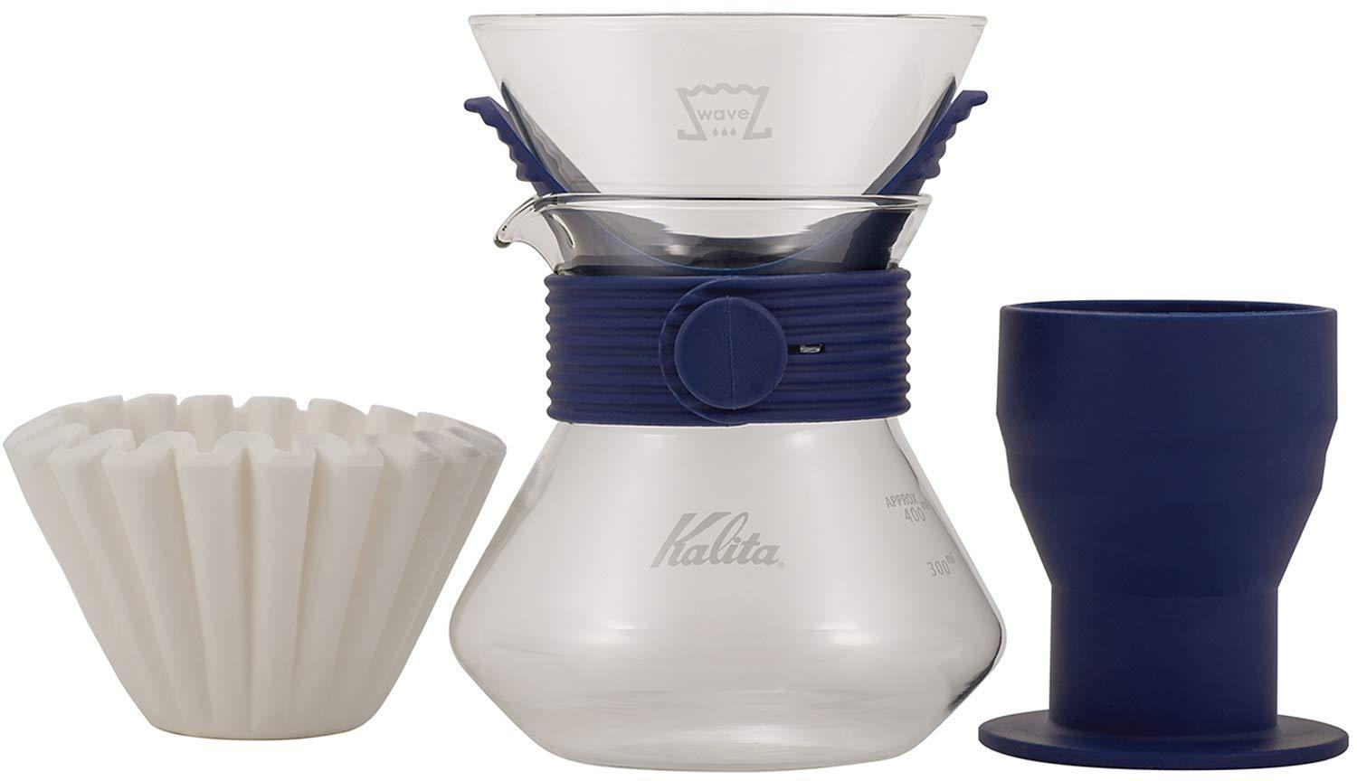 Kalita カリタ ドリッパー ウェーブスタイルアップ185 2〜4人用 ネイビー・35246 (1389614)