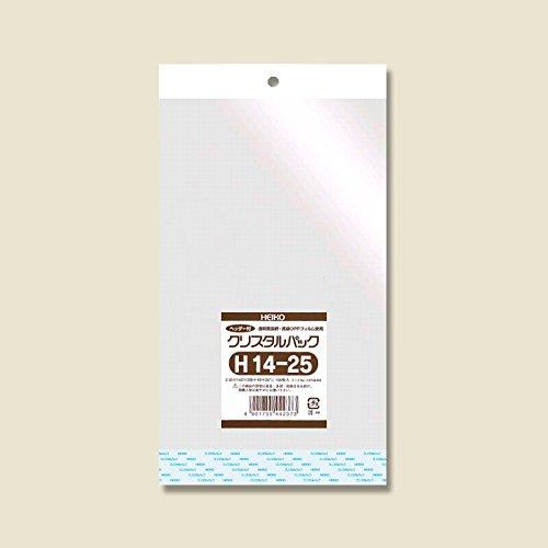 シモジマ OPP袋　クリスタルパック　ヘッダー付　H　14-25　100枚 006746300 1パック(100枚入)