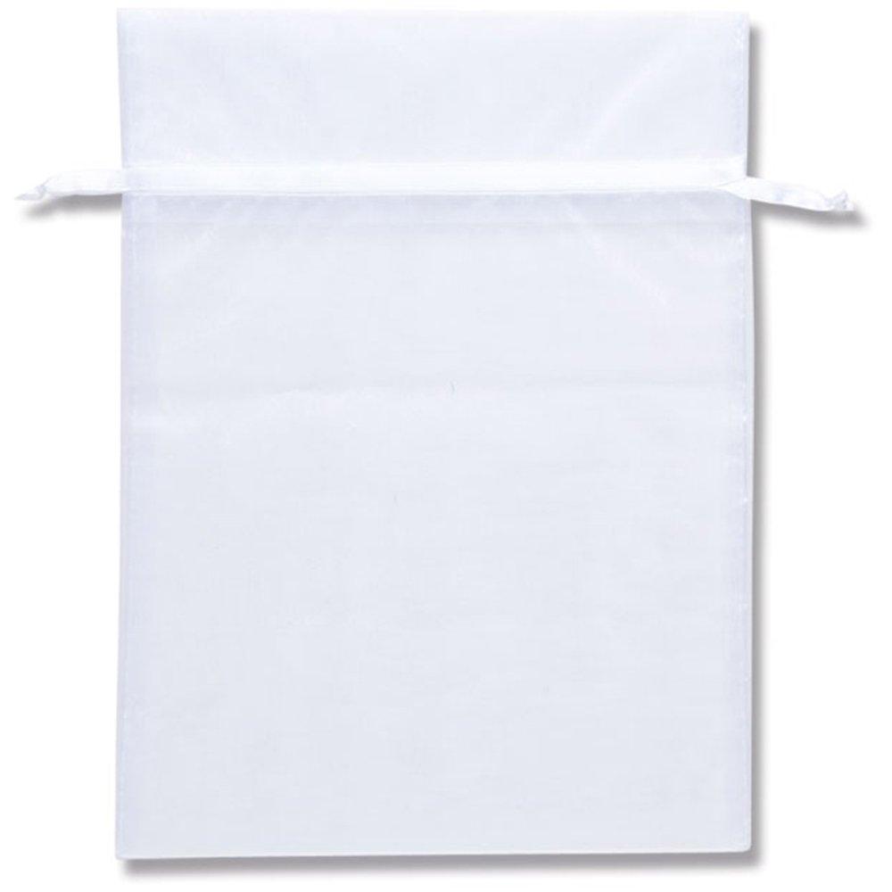 シモジマ(shimojima) オーガンジーバッグ 平袋タイプ LL ホワイト(WH) 10枚 008705075 1パック(10枚入)