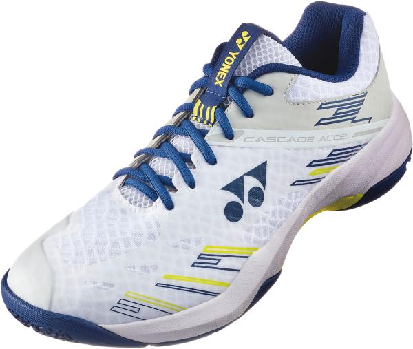 樂天商城 - YONEX ヨネックス パワークッションカスケードアクセル (SHBCA1) [色 : ホワイト/ネイビー] [サイズ : 28.5]
