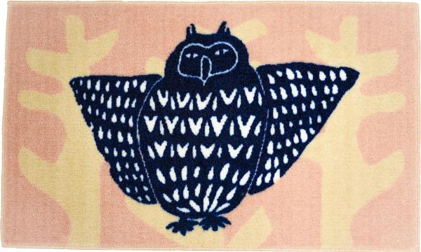 クリーンテックス emoemo emoemo もりのふくろう ネイビー 45x75cm