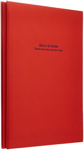ナカバヤシ アH-A4D-161-R 100年台紙フエルアルバム ドゥ ファビネ A4 レツド (H-A4D-161-R)