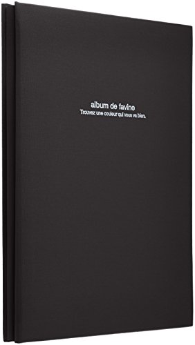 ナカバヤシ アH-A4D-161-D 100年台紙フエルアルバム ドゥ ファビネ A4 ブラック (H-A4D-161-D)