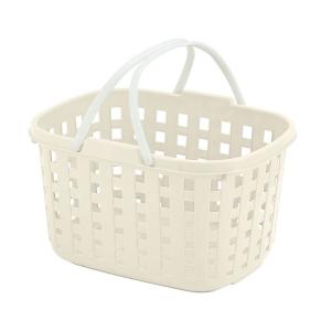 不動技研 スタッキングバスケット アイボリー F-24211