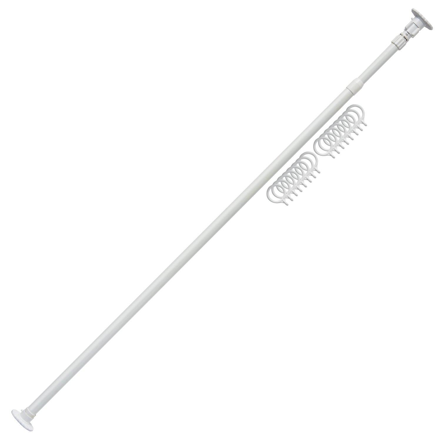 積水樹脂 カーテンポール ホワイト 107～190cm CP-L