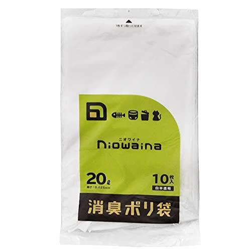 日本サニパック ニオワイナ消臭袋 白半透明 20L SS20 1パック(10枚)【SS20】