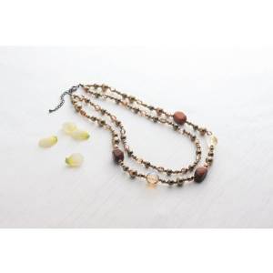 チヤタニジユーリー ブラウンカラーネックレス / SDI‐27N 【14-8276-778】