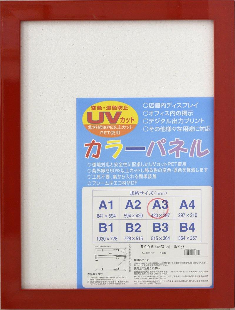 大額(Daigaku) 大額 5906 パネルフレーム カラーパネル B4 レッド