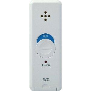 ELPA(朝日電器) ELPA 薄型ウインドウアラーム 衝撃検知 パールホワイト　ASA-S11 (PW) (1506100)