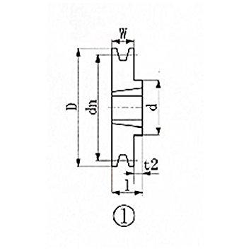 エバオン ※EVN ブッシングプーリー SPZ 160mm 溝数1 SPZ1601 1131 3806871