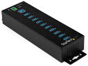スターテック 10ポート産業用 USB 3.0ハブ ESD & 350Wサージ保護