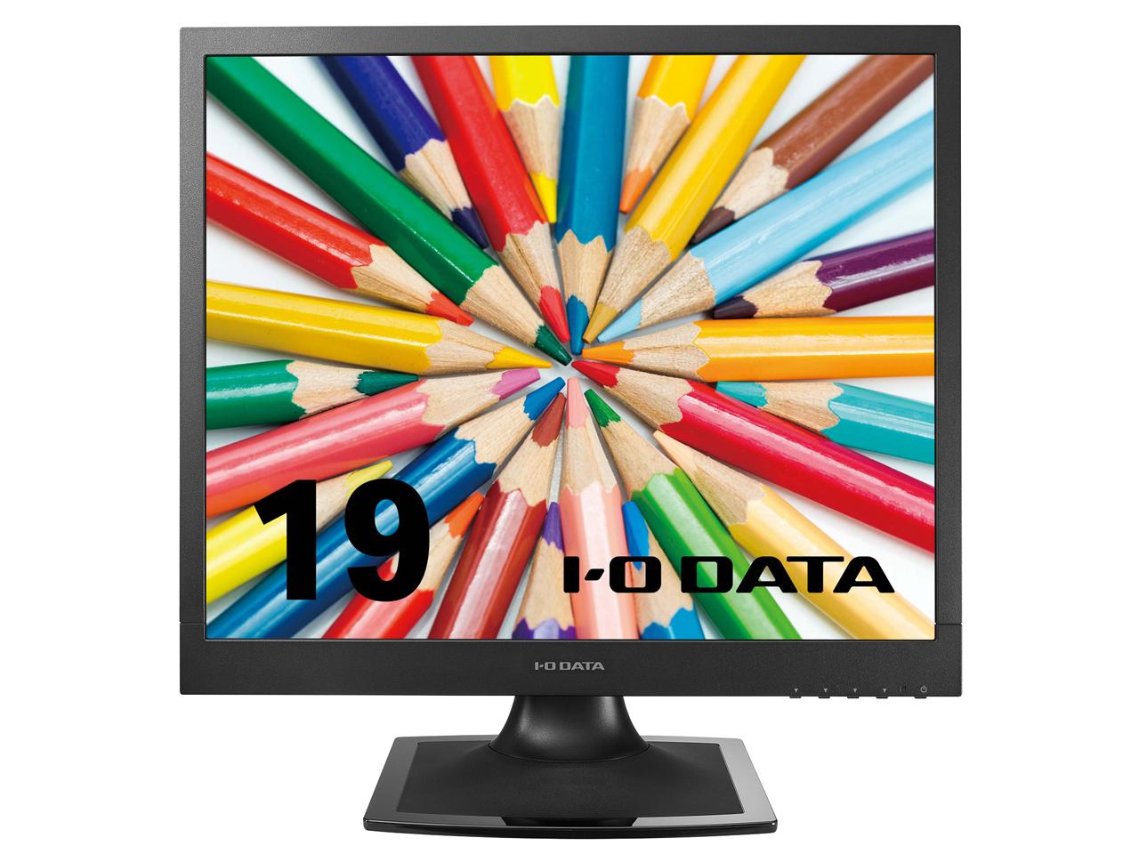 IODATA アイオーデータ 「5年保証」19型スクエア液晶 ブラック(LCD-SAX191DB)