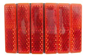 サギサカ CATEYE / リフレクター 前・後 / レフテール 多目的 両面テープ貼付 / レッド