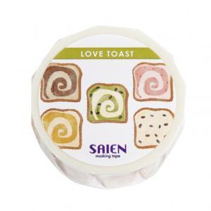 カミイソ産商 【2024年春新作】マスキングテープ LOVE TOAST 「Marble」 20mm (UR4068)