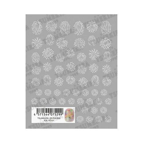 イングカワモト TSUMEKIRA(ツメキラ) ネイルシール es 花火 ホワイト ES-FIW-002 (2155716)