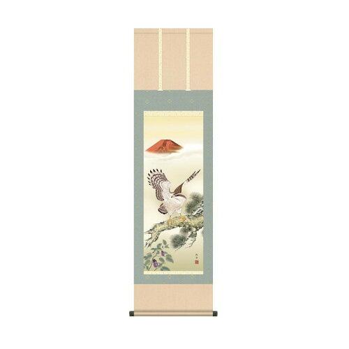 COMOLIFE コモライフ 掛軸 長江桂舟一富士二鷹三茄子 44.5×164cm KZ2MD4-027 (2167620)
