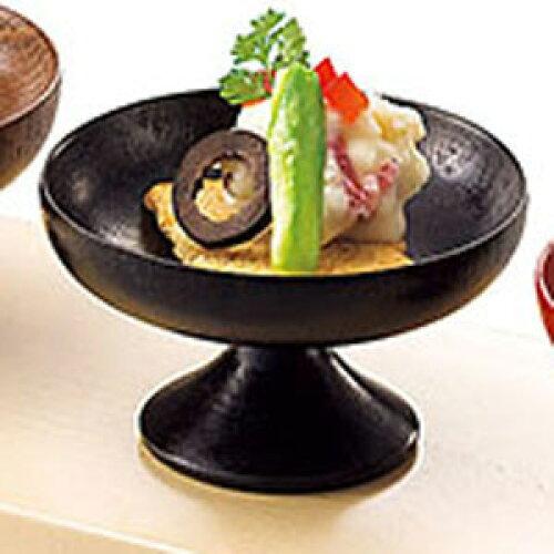 Ramen Bowls - ヤマコー 26681 木製高台珍味入 黒 16-212-06