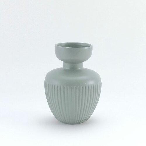 志成販売 磁器のフラワーベース(L) ブルー 108139BL (2190481)