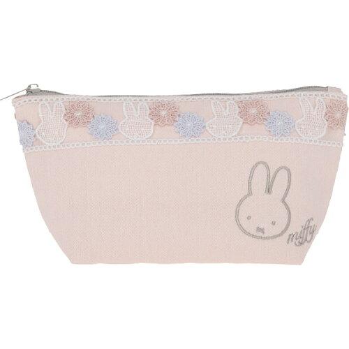 丸眞 miffy ミッフィー ミッフィー スウィートガーデン 横長ポーチ ポーチ 化粧ポーチ 小物入れ (5905013200)【入数:3】