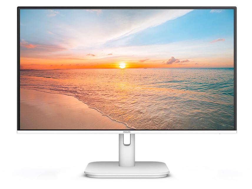 PHILIPPS フィリップス 液晶ディスプレイ 23.8型/1920×1080/DisplayPort、HDMI、D-Sub/ホワイト/スピーカー:あり/5年間フル保証/省資源化パッケージ