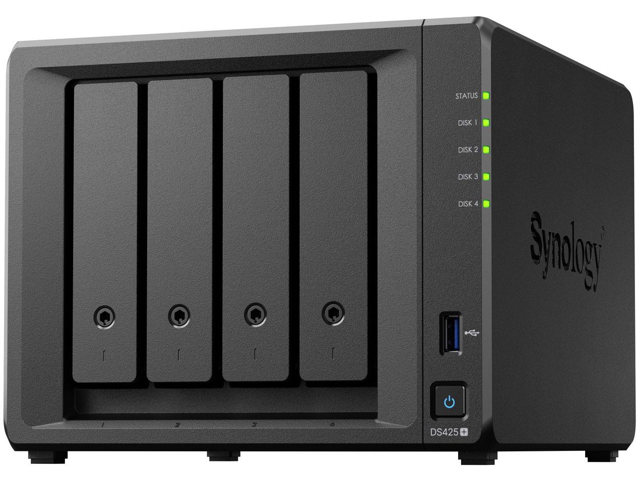 Synology Intel Celeron J4125搭載4ベイNAS DS425+ (DS425+)