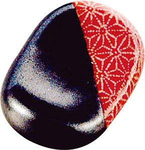 ヤマコー 08626 小判箸置 麻の葉 ピンク 16-358-36