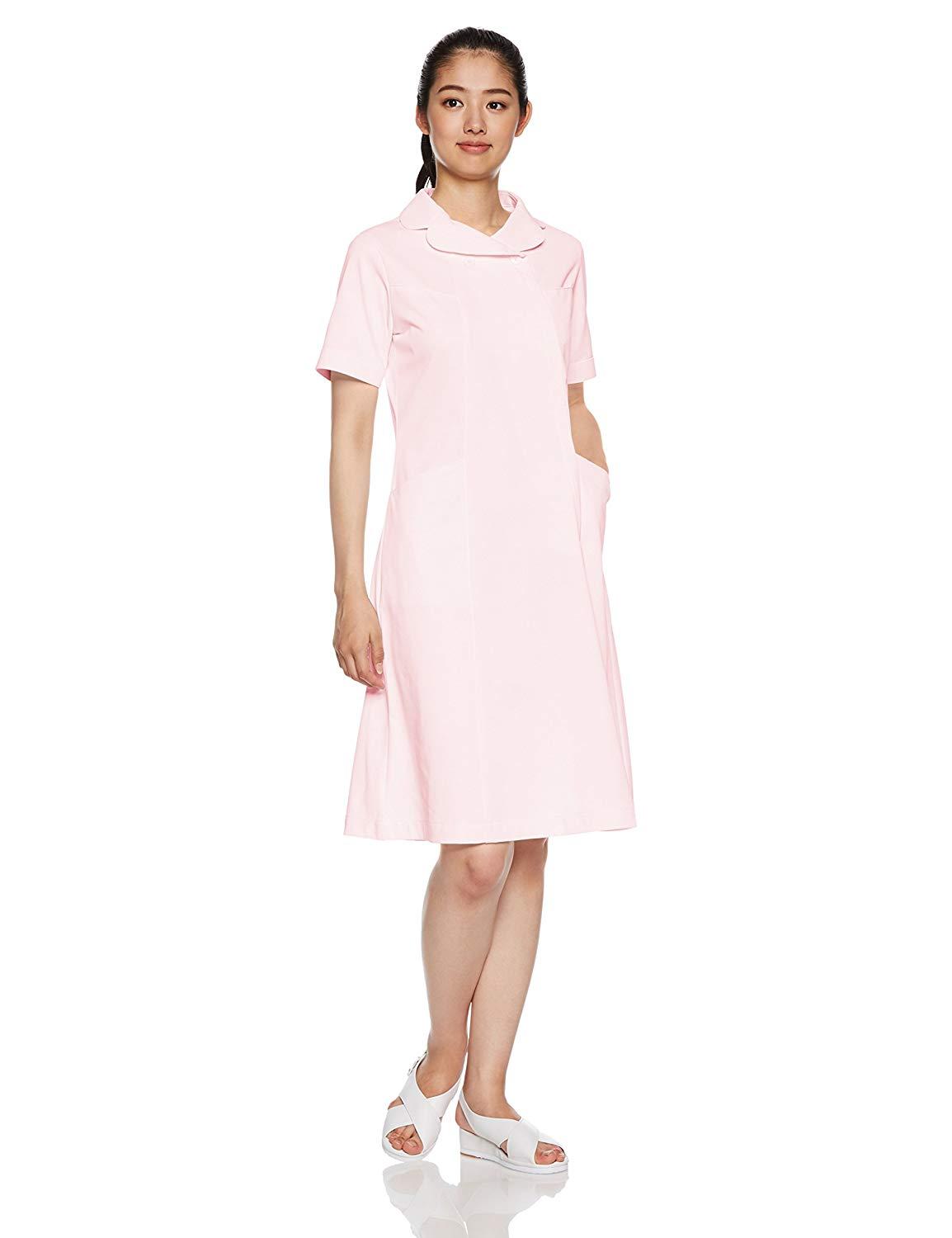 住商モンブラン ナースワンピース 半袖 ピンク 73-1774 M 1枚
