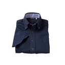 住商モンブラン ニットシャツ 男女兼用 半袖 ネイビー ZK2712-9CB LL 1枚